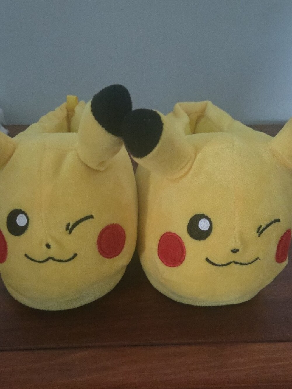 PIKACHU SET Yellow Character Kids Onesie with Hood and Plush Slippers! - Picture 2 of 6